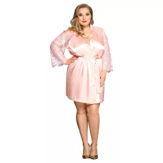 JSY 067 - růžová babydoll souprava (XL-2XL)