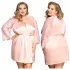 JSY 067 - růžová babydoll souprava (XL-2XL)