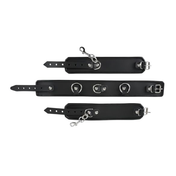 ZADO - kožený obojek s pouty (černý)