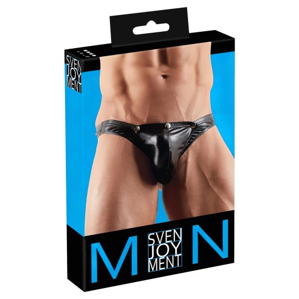 Odnímatelné pánské tanga (černé) - XL