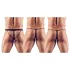 Svenjoyment - pánské tanga set - černá - 3 kusy - S-L