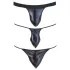Svenjoyment - pánské tanga set - černá - 3 kusy - S-L