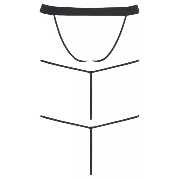 Svenjoyment - pánské tanga set - černá - 3 kusy - S-L
