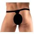 Svenjoyment - pánská tanga s ozdobnými kamínky (černá)