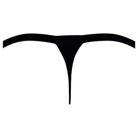 Svenjoyment - pánské tanga s kamínky (černé)