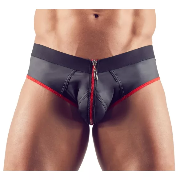Svenjoyment - pánské jockstrap slipy s otvorem - černé
