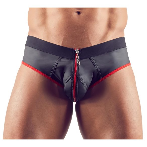 Svenjoyment - pánské jockstrap slipy s otvorem - černé - L