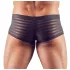 Průhledné pruhované boxerky (černé) - M