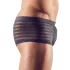 Průhledné pruhované boxerky (černé) - XL