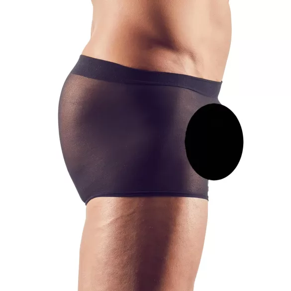 Svenjoyment - pánský průhledný boxerkový set - černý - 2 díly - S-L