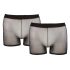 Svenjoyment - průhledné boxerky set - černé (2 díly) S-L
