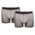 Svenjoyment - pánský průhledný boxerkový set - černý - 2 díly - S-L