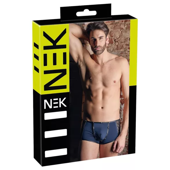 NEK - pánské boxerky - šněrování, síťované vsadky - černé, modré