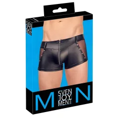 Svenjoyment - pánské lesklé boxérky - černé - L