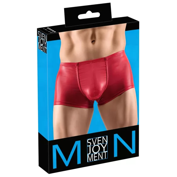 Svenjoyment - pánské push-up boxerky - lesklé - červené - L