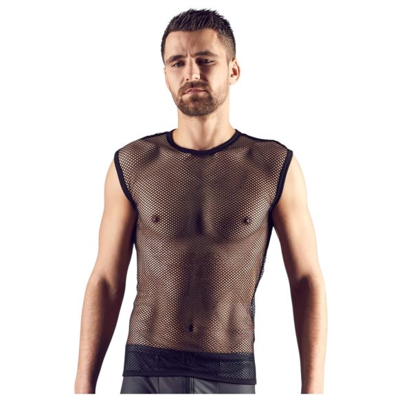 Svenjoyment - pánské síťované tričko - černé