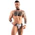 Svenjoyment - Pánský číšnický tanga kostým set (černobílý) - M