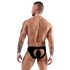 Svenjoyment - Pánský číšnický tanga kostým set (černobílý) - M