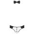 Svenjoyment - Pánský číšnický tanga kostým set (černobílý) - M