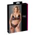 Cottelli Plus Size - krajkový podprsenkový set (černý) - XXL