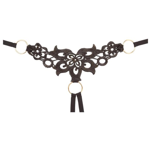 Cottelli - podprsenková souprava - třpytivé vyšívání - černá - L