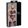 Cottelli Bondage - krajkový set prádla s pouty (černý) - XL