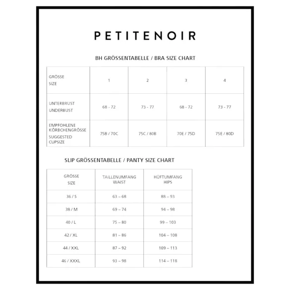 Petite Noir Exclusive - pruhovaná podprsenka set (černá)