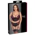 Cottelli Plus Size - nastavitelná podprsenková sada (červená) - 90C/XL