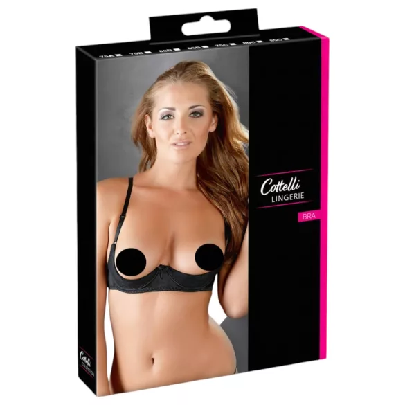 Cottelli - Basic podprsenka bez ramínek (černá) - 75C