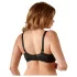 Cottelli Plus Size - push-up podprsenka (černá) - 90D
