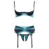 Cottelli - Jade - exkluzivní zvedací podprsenka set (zelený) - 85B/L