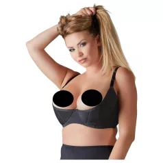 Cottelli Plus Size - podprsenka s kosticemi - černá - 90D