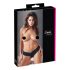 Cottelli - Krajková tanga s perličkami (černá) - XL