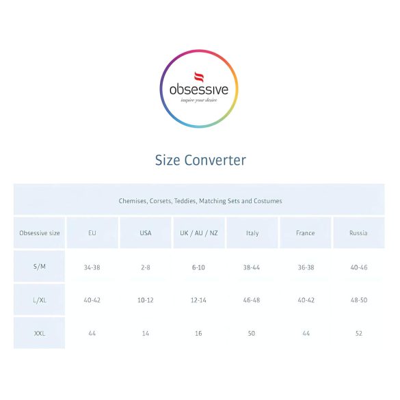 Obsessive - dámské tanga - tulipánový vzor - černé