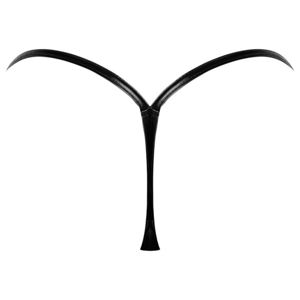 Noir - lesklá tanga (černá)