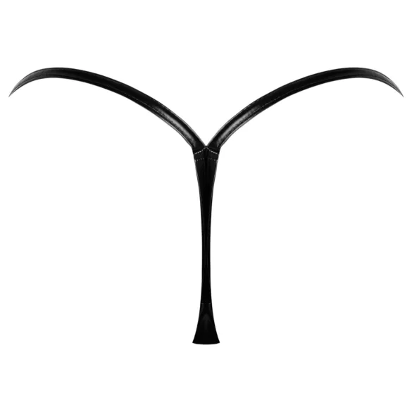 Noir - tanga - lesklý efekt - černá - L/XL