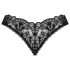 Obsessive Donna Dream - otevřené krajkové tanga (černé) - M/L