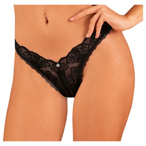 Obsessive Donna Dream - krajkovaná tanga (černá)