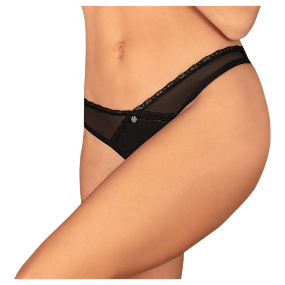 Obsessive Latinesa - otevřená tanga (černá) - M/L