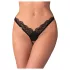 Obsessive - dámské tanga - průhledná krajka - černá - 2XL/3XL