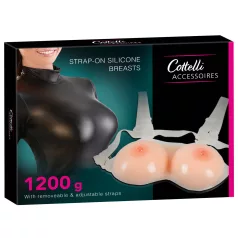 Cottelli - silikonová push-up nasazovací prsa - 2x600g