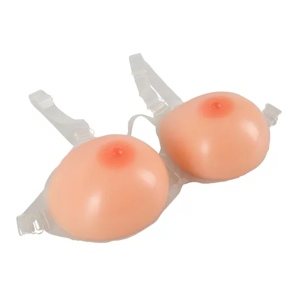 Cottelli - silikonová push-up nasazovací prsa - 2x1200g