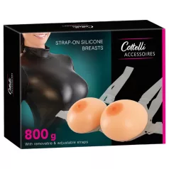 Cottelli - silikonová nasazovací push-up prsa - 2x400g