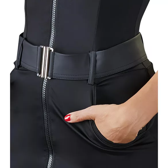 Cottelli - kostým policistky - šaty - černá - XL