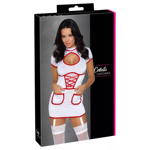 Cottelli - sexy kostým zdravotní sestřičky (bílý) - M