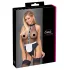 Cottelli - body pokojské se zástěrou (černé) - S - M