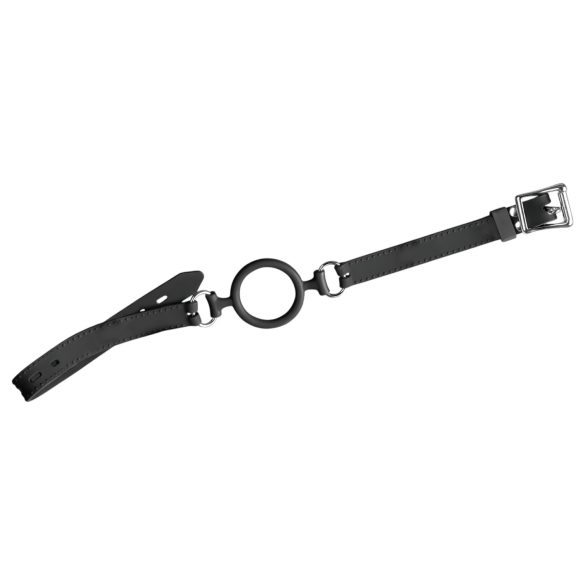 Bad Kitty - silikonový kroužkový roubík (černý)