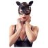 Bad Kitty - kožená maska s kamínky - černá (S-L)