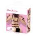Bad Kitty - Černý set se špičatým postrojem a pouty - L/XL