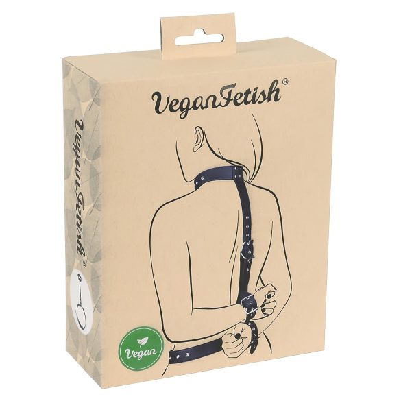Vegan Fetish - Černý set pro svázání rukou za zády